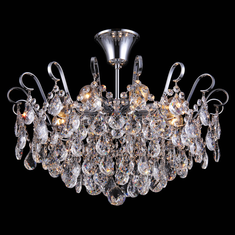 Люстра на штанге Natali Kovaltseva HAPPY DIAMONDS I 11546/8C CHROME в Санкт-Петербурге