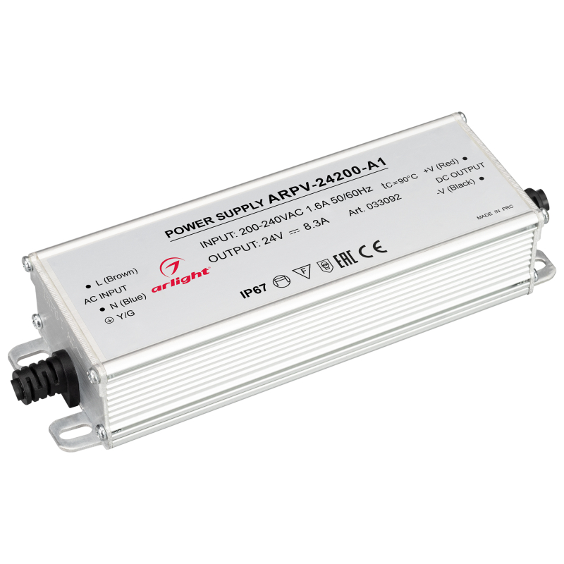 Блок питания Arlight ARPV-24200-A1 (24V, 8.3A, 200W) 033092 в #REGION_NAME_DECLINE_PP#
