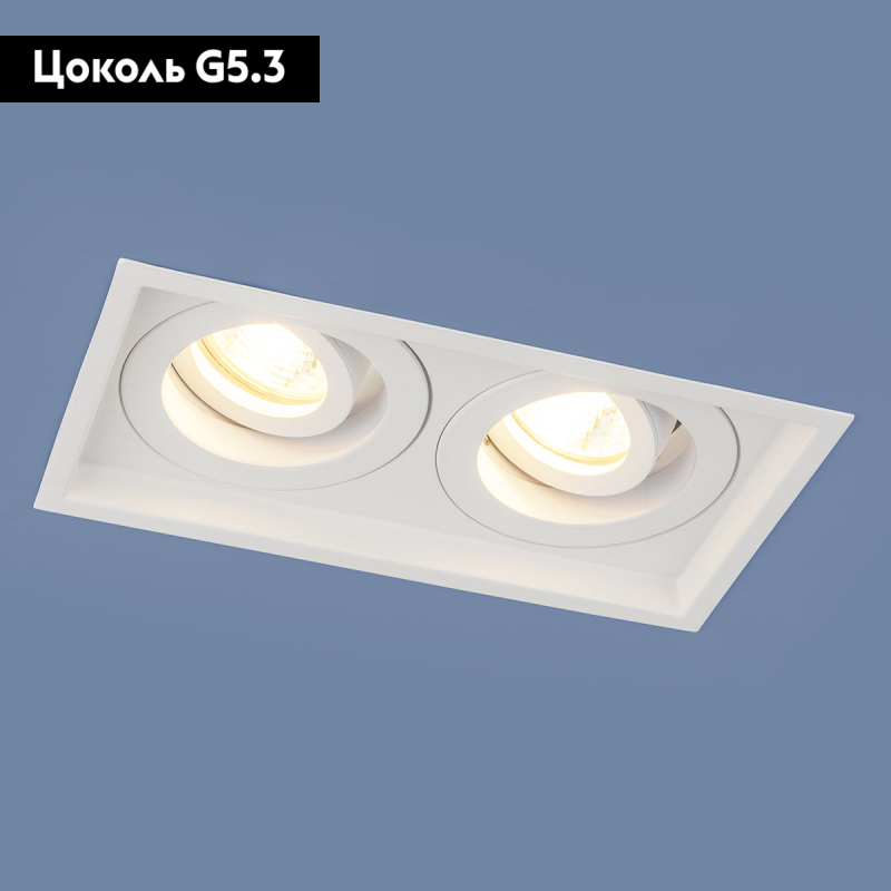 Встраиваемый светильник Elektrostandard 1071/2 MR16 WH белый 4690389097959 в Санкт-Петербурге