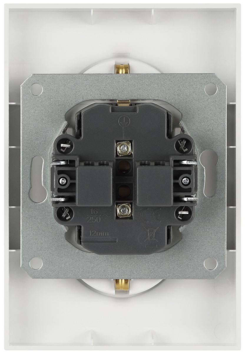 Розетка Эра Arktik 16-2104-08 двойная с заземлением 2X2P+E Schuko 16А-250В белый матовый Б0070451 в Санкт-Петербурге
