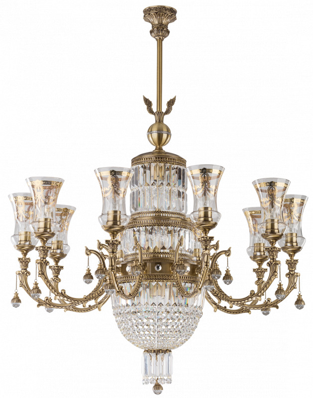 Люстра на штанге Kutek SIENNA-CRYSTAL SWAROVSKI SIE-ZW-10(P) в Санкт-Петербурге