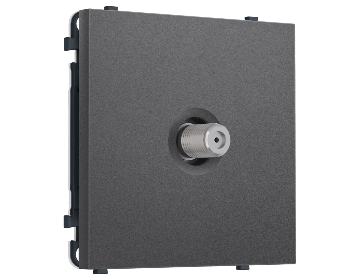 Комплект механизма TV розетки SAT SIGMA Антрацит серый 5-2400MHz 3.5dB QUANT PRO Ambrella Volt MS663050 (SP6630, PR215) в #REGION_NAME_DECLINE_PP#