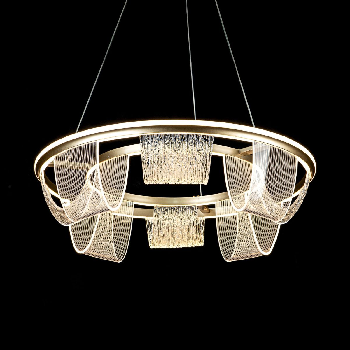 Подвесная люстра LED4U L7706-630 GD в Санкт-Петербурге