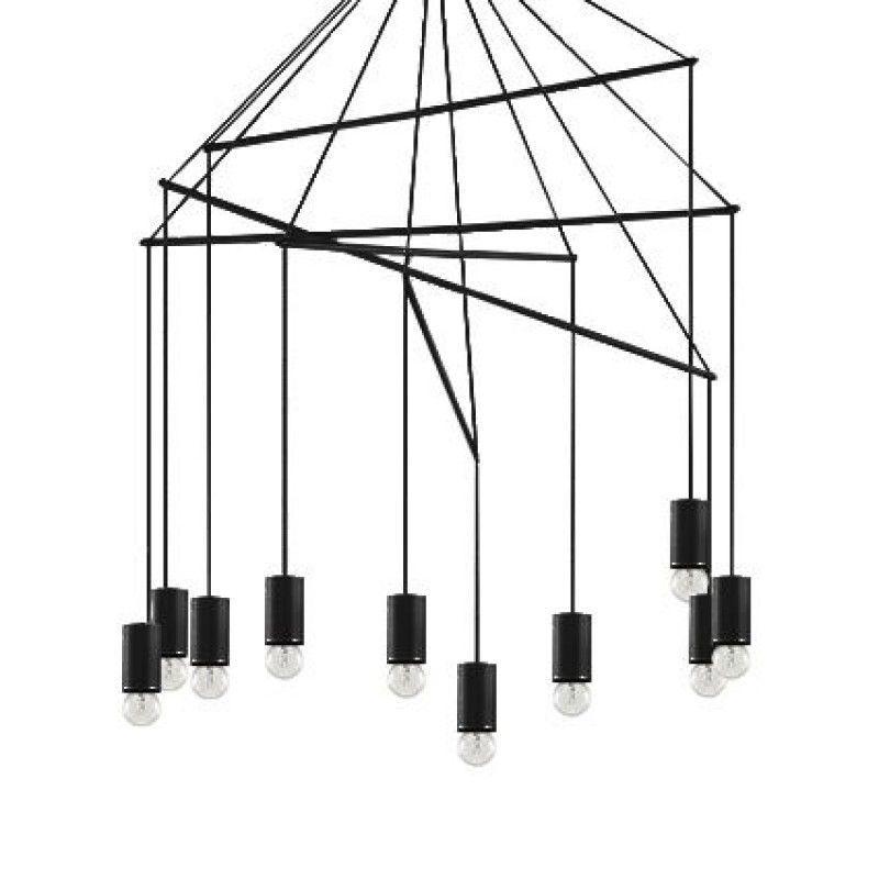 Подвесная люстра Ideal Lux Pop SP10 Nero 158860 в Санкт-Петербурге