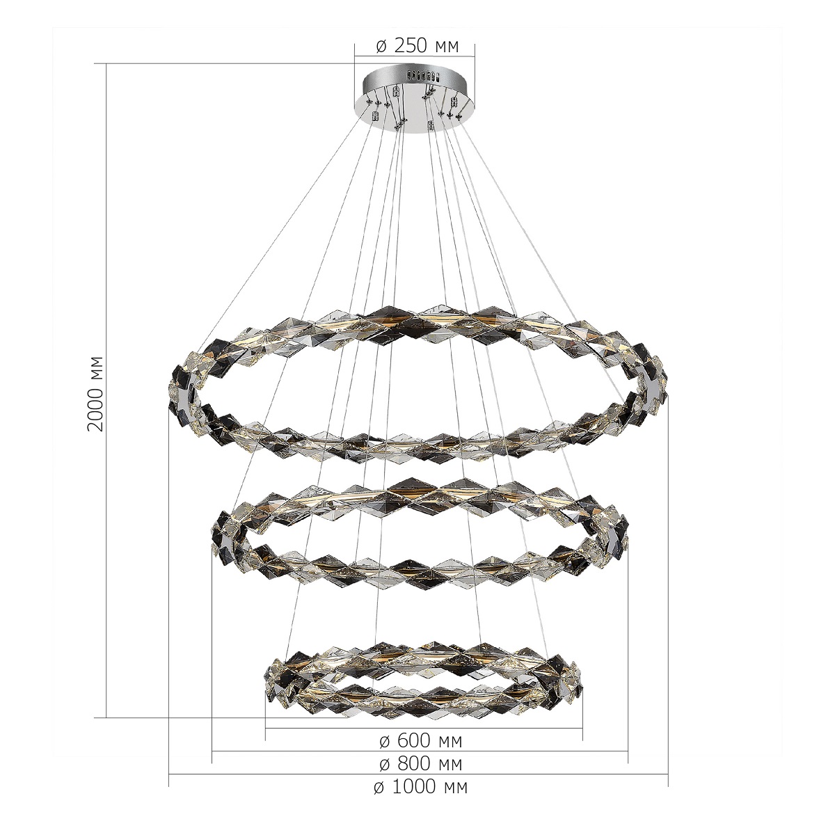 Подвесная люстра ST Luce Diamanta SL6009.103.03 в Санкт-Петербурге