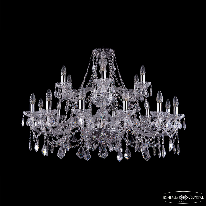 Подвесная люстра Bohemia Ivele Crystal 1413/12+6/360/2d Ni Leafs в Санкт-Петербурге