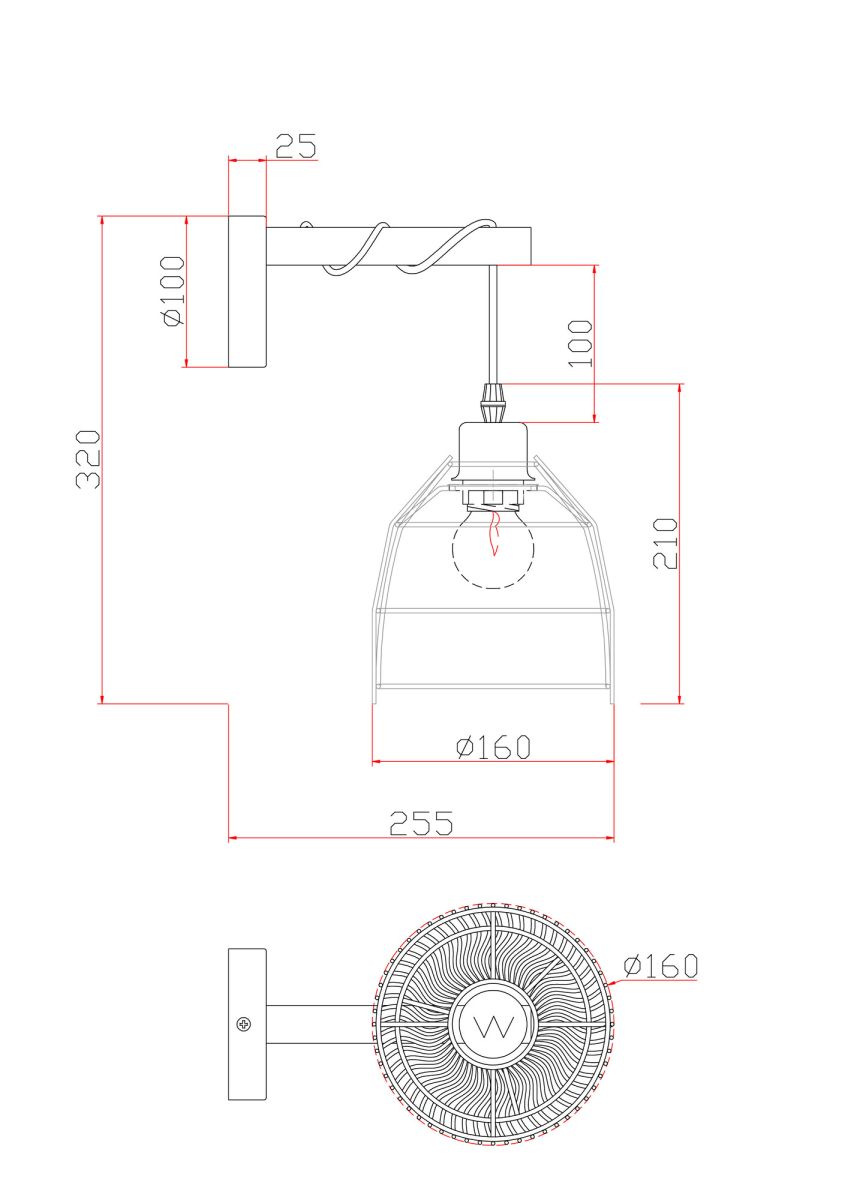 Бра Freya Mesh FR5334WL-01B в Санкт-Петербурге