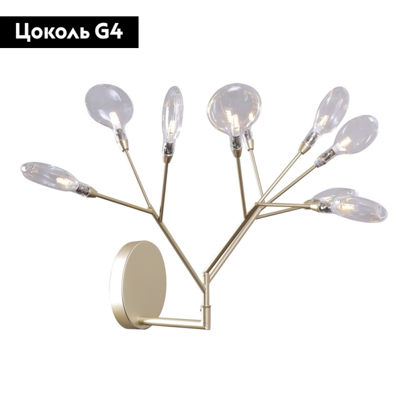 Бра Crystal Lux Evita AP9 Gold/Transparent в Санкт-Петербурге