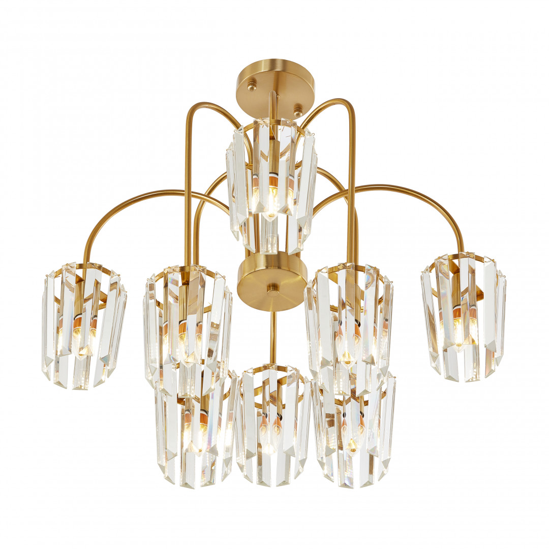 Люстра на штанге Arte Milano AM 2328B.D800.H700.E14.12 G в #REGION_NAME_DECLINE_PP#