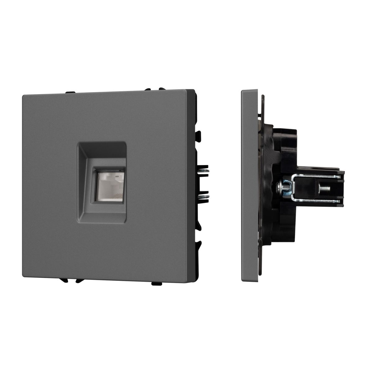 Розетка телефонная софт-тач серый базальт Arlight SCT-MTL1-SFPL-GR (RJ-11, 4C) 054303(1) в #REGION_NAME_DECLINE_PP#