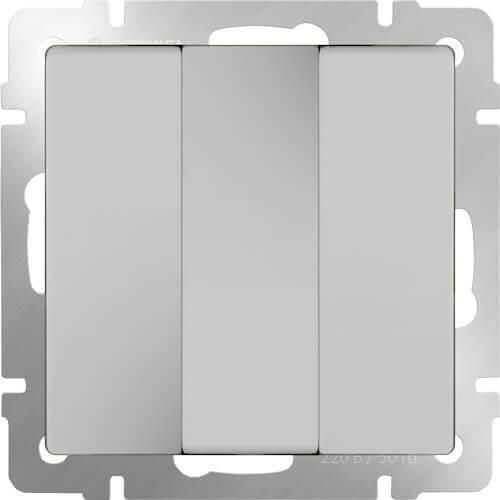 Выключатель Werkel трехклавишный слоновая кость WL03-SW-3G-ivory 4690389073434 в Санкт-Петербурге