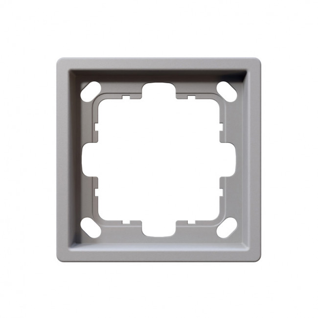 Рамка серия FD 1-постовая, цвет Белый матовый (soft touch) Jasmart FD1001PWM в Санкт-Петербурге