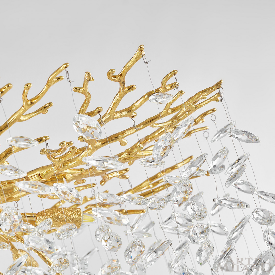 Люстра на штанге Arte Milano Milan 236901/D1000/14/B Gd в #REGION_NAME_DECLINE_PP#