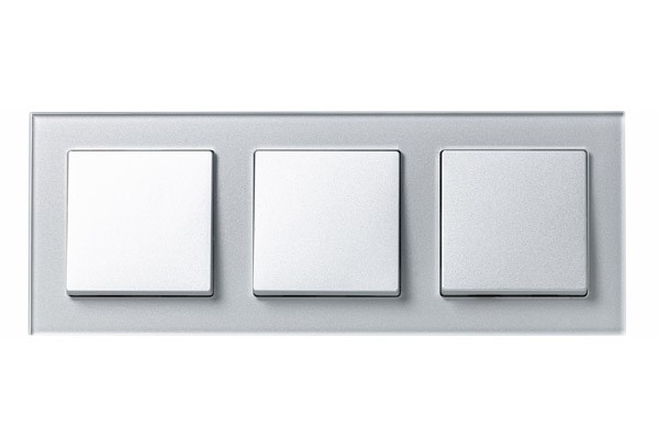 Рамка 3-ая Systeme Electric AtlasDesign Nature Стекло алюминий ATN320303 в Санкт-Петербурге