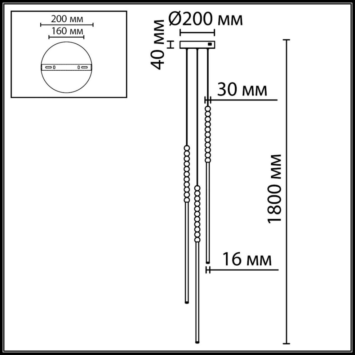 Подвесной светильник Odeon Light Hightech Monella 7149/33L в Санкт-Петербурге