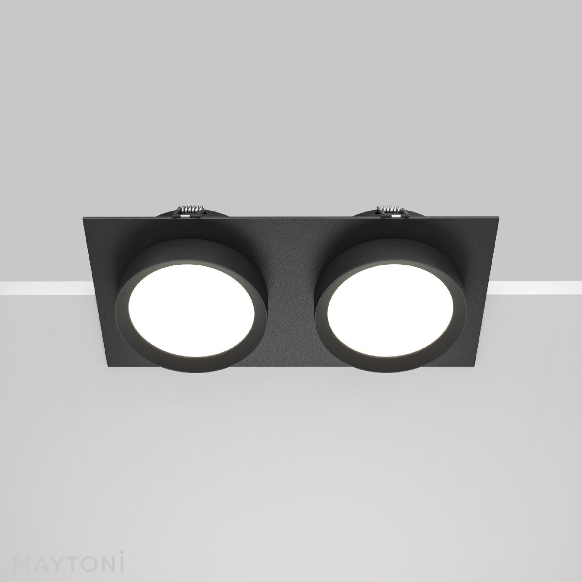 Встраиваемый светильник Maytoni Hoop DL086-02-GX53-SQ-B в #REGION_NAME_DECLINE_PP#