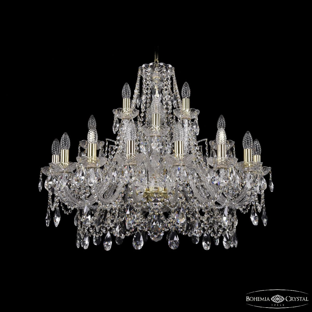 Подвесная люстра Bohemia Ivele Crystal 1411/16+8+4/300 G в Санкт-Петербурге