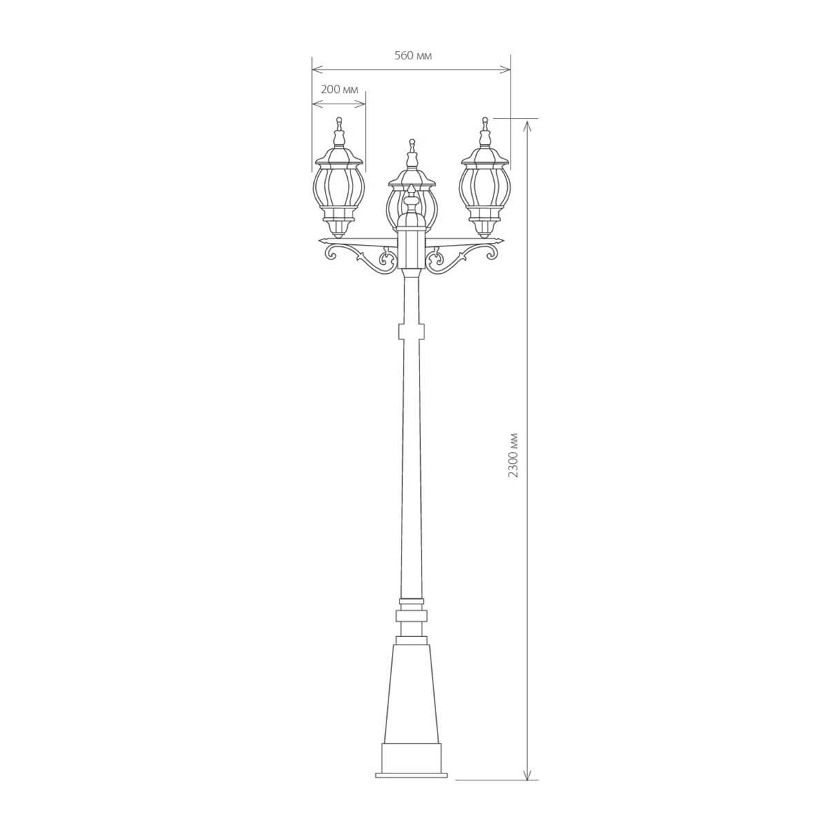 Садово-парковый светильник Elektrostandard Classic 4690389028229 в Санкт-Петербурге