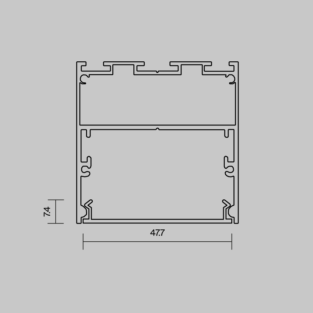 Рассеиватель для профиля 50×50 Maytoni Led Strip ALM-5050T-O-DF-10M 642050 в Санкт-Петербурге
