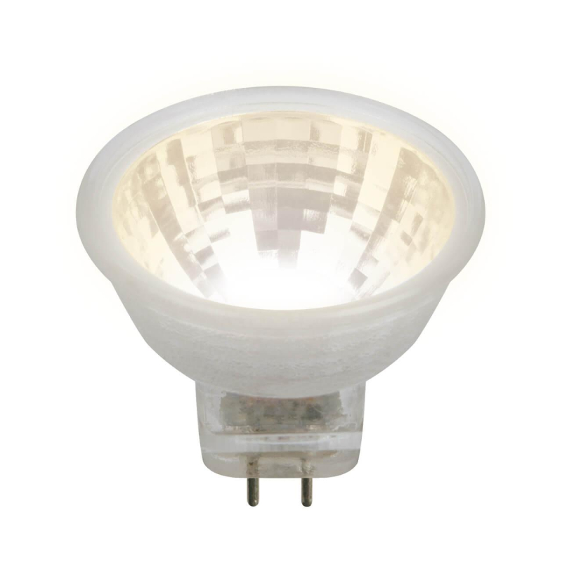 Лампа светодиодная (UL-00001700) Uniel GU4 3W 3000K прозрачная LED-MR11-3W/WW/GU4 GLZ21TR в Санкт-Петербурге