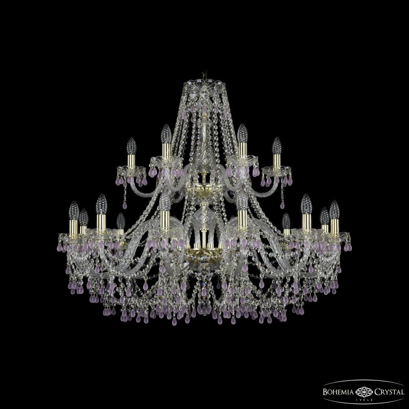 Подвесная люстра Bohemia Ivele Crystal 1410/12+6/360/2d G V7010 в Санкт-Петербурге