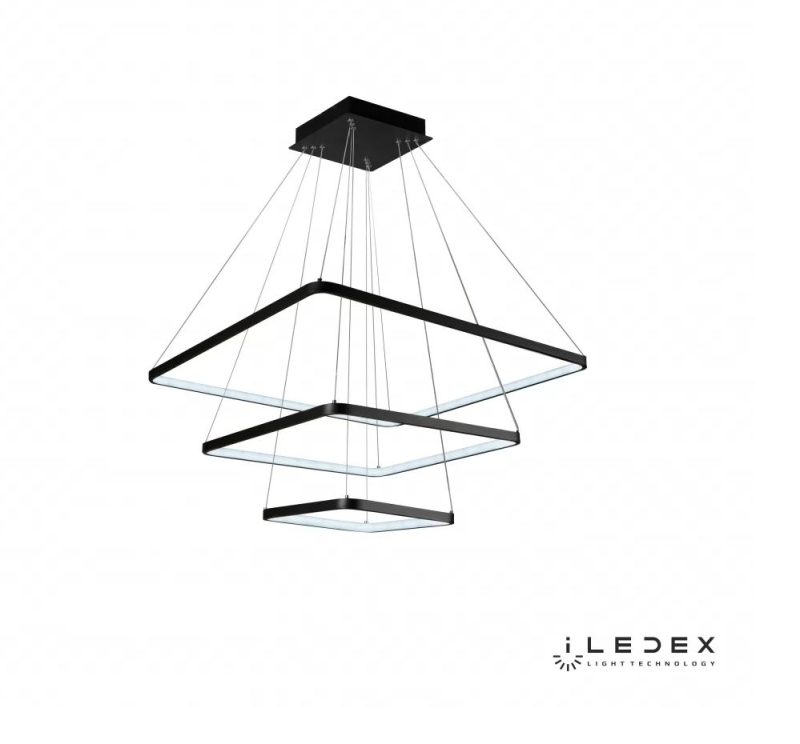 Подвесная люстра iLedex Venus 8153-700+500+300-D-T BK в Санкт-Петербурге