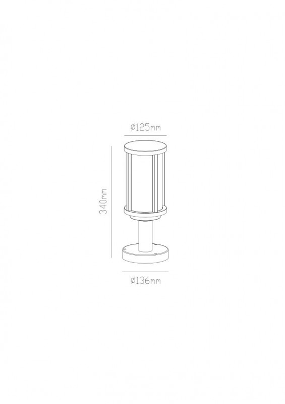 Садовый светильник ARTE Lamp A1036FN-1BK в Санкт-Петербурге