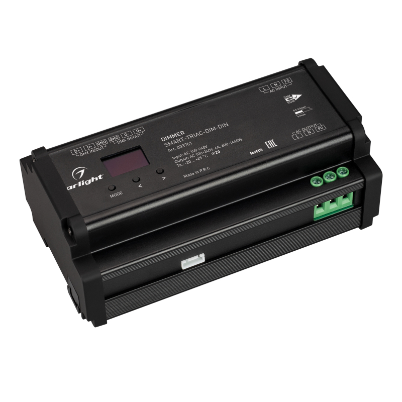 Диммер Arlight Smart-Triac-Dim-Din (230V, 6A, 2.4G) 033761 в Санкт-Петербурге
