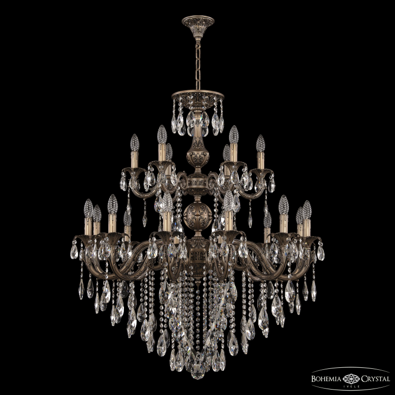 Подвесная люстра Bohemia Ivele Crystal AL79101/12+6/300/2D B SGB в Санкт-Петербурге