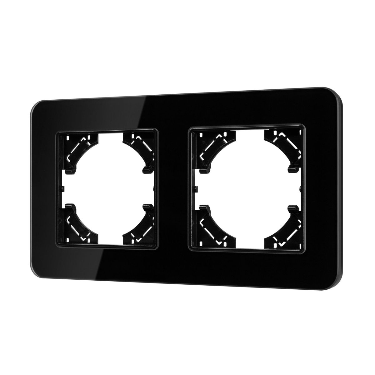 Рамка на 2 поста стеклянная Arlight FRM-OMALI-GS-2-BK 049693 в Санкт-Петербурге
