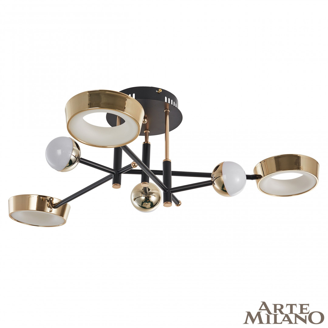 Потолочный светильник Arte Milano Ferrara 273299/6 BK/GD в #REGION_NAME_DECLINE_PP#
