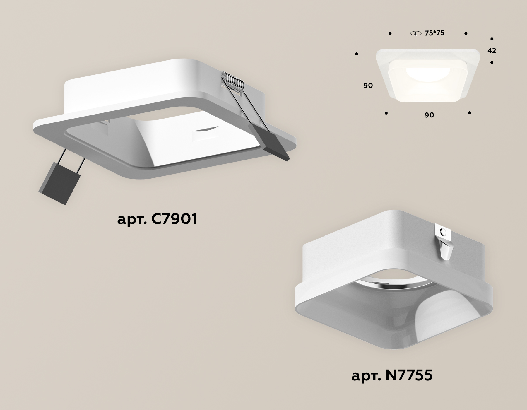 Встраиваемый светильник Ambrella Light Techno XC7901013 (C7901, N7755) в Санкт-Петербурге