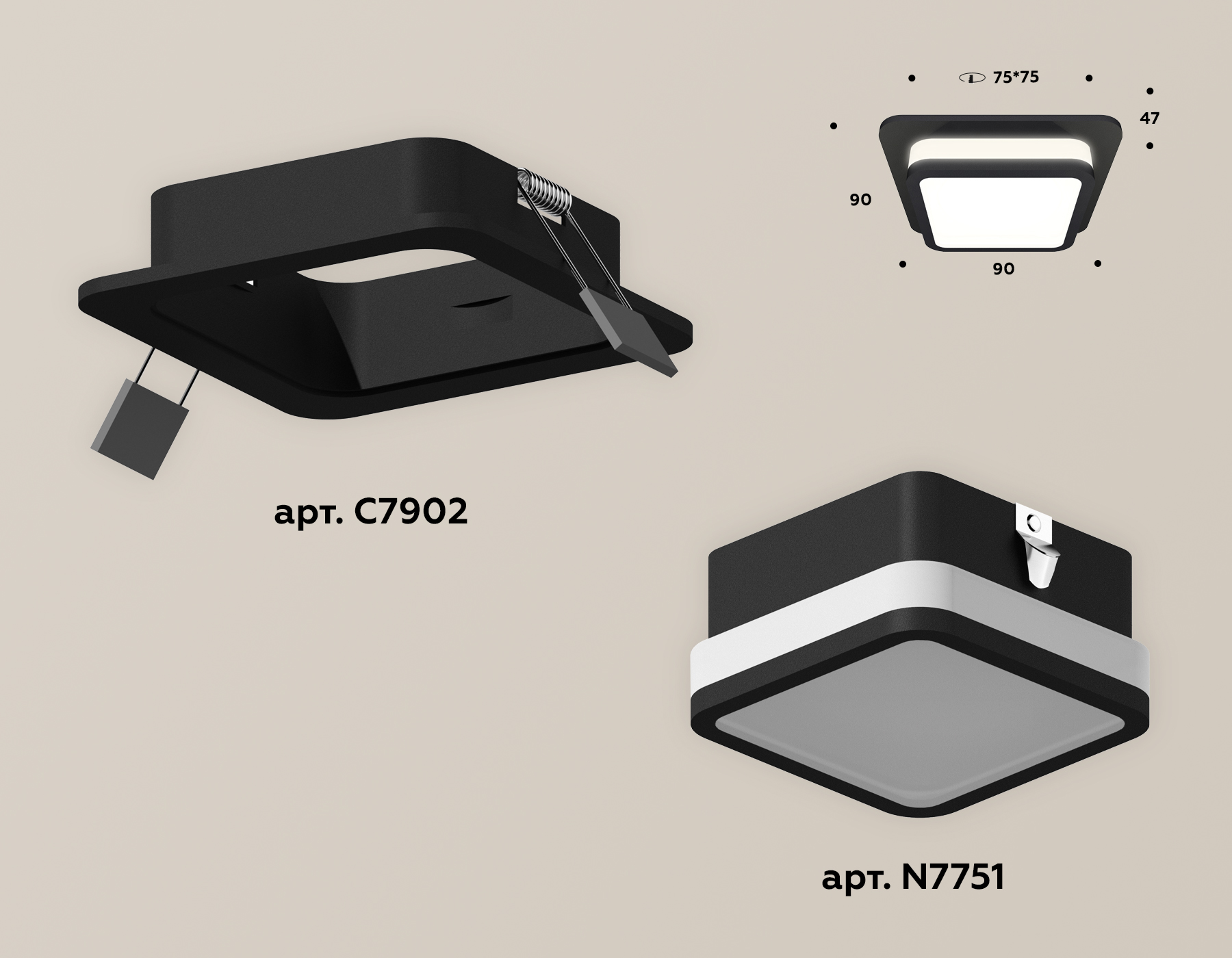 Встраиваемый светильник Ambrella Light Techno XC7902012 (C7902, N7751) в Санкт-Петербурге