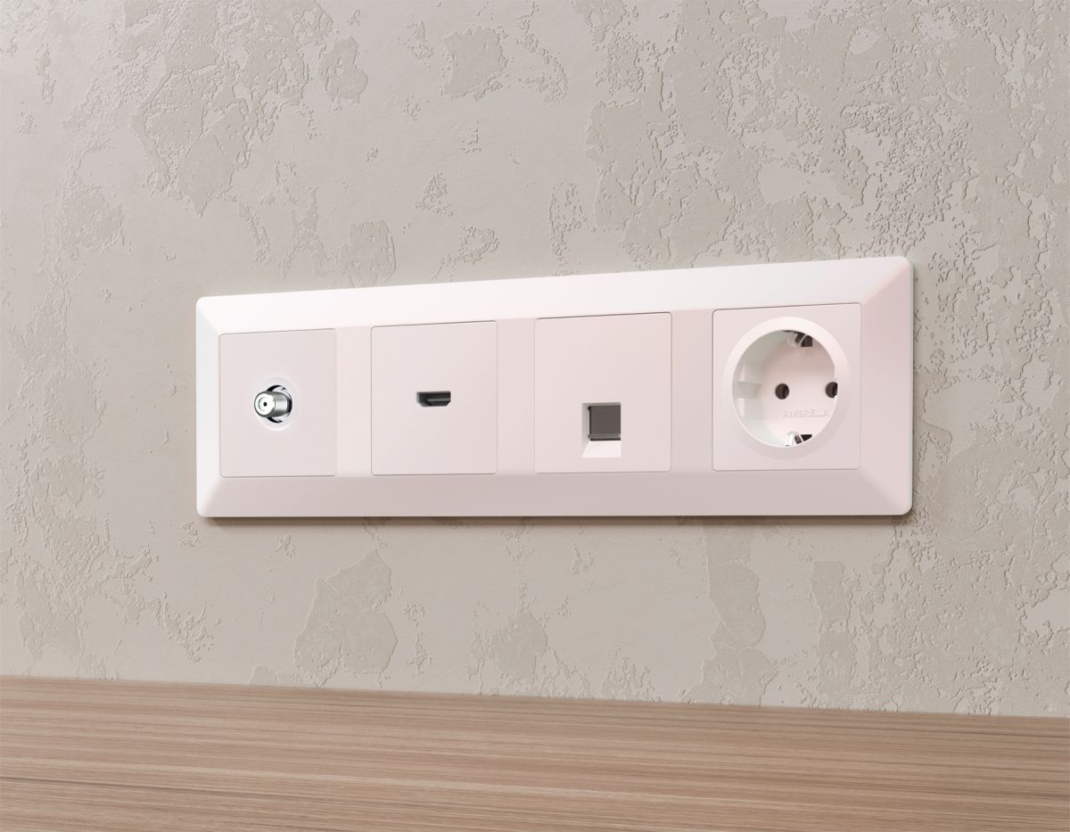 Комплект механизма TV розетки SAT 5-2400MHz 3.5dB Alfa Жемчуг Quant Ambrella Volt MA213050 (AP2130, VM215) в #REGION_NAME_DECLINE_PP#