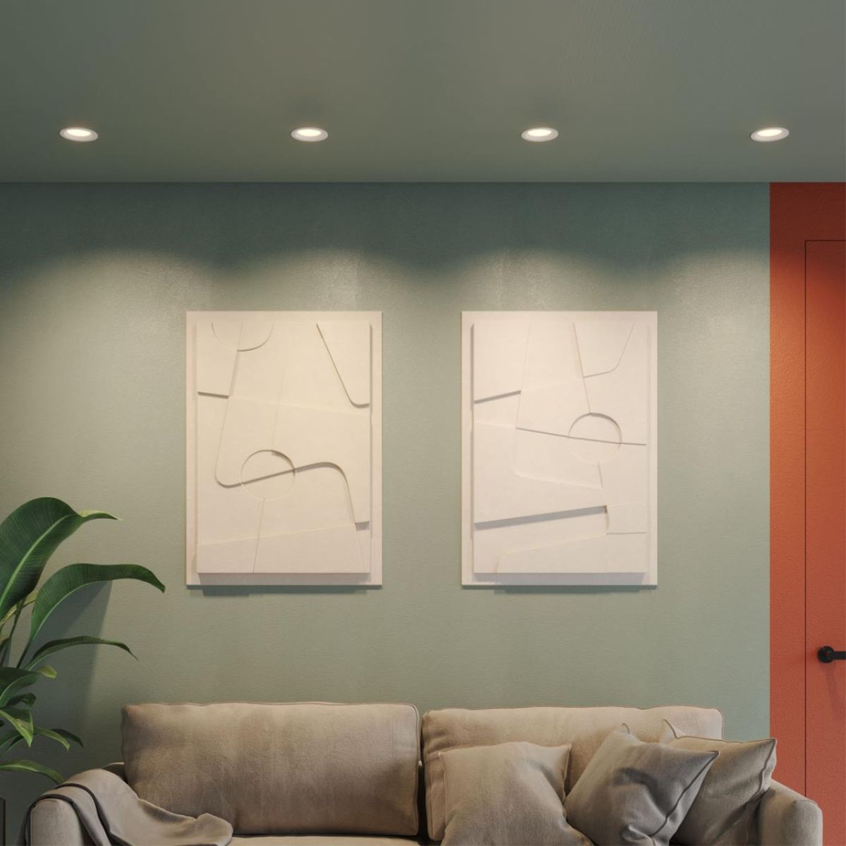 Встраиваемый светильник с переключателем цветовой температуры и угла рассеивания Novotech Wir Fluo 359842 в Санкт-Петербурге