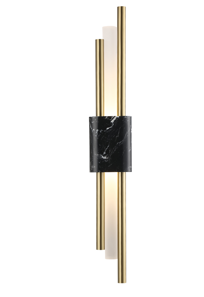 Настенный светильник Crystal Lux CARTA AP6W LED BLACK/BRASS в Санкт-Петербурге