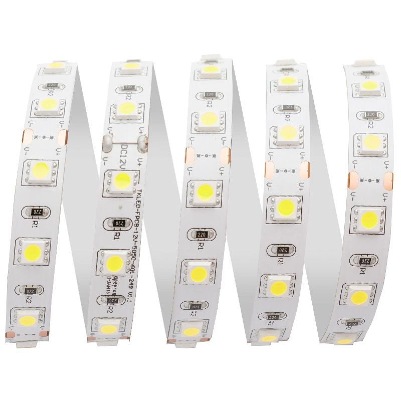 Светодиодная лента Apeyron 12В 14,4Вт/м smd5050 60д/м IP20 700Лм/м 3м, 6500К 229BL в Санкт-Петербурге
