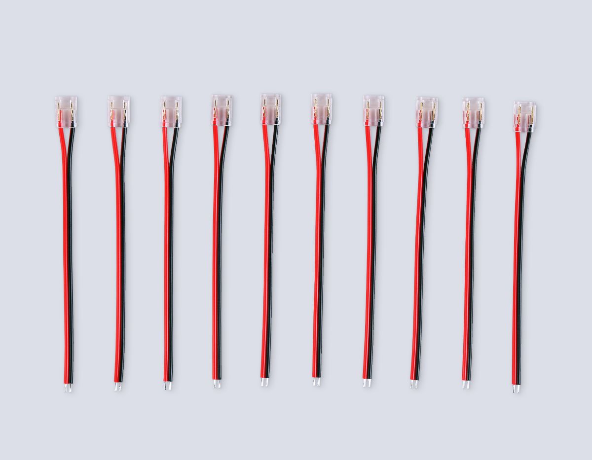 Соединитель гибкий односторонний Ambrella Light Illumination COB 12/24V для лент 8/10mm (2 конт.) (10шт. в комплекте) GS7375 в #REGION_NAME_DECLINE_PP#