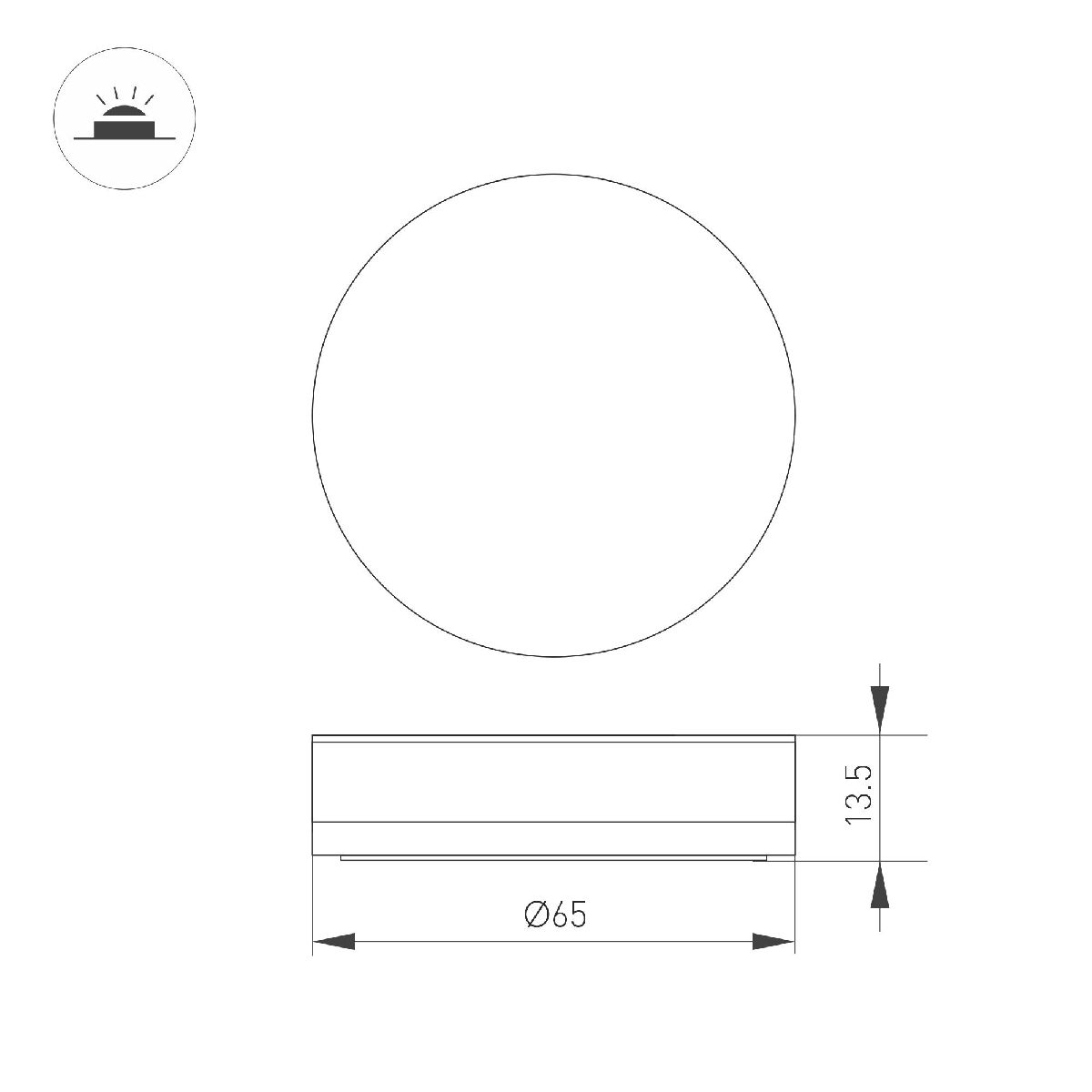 Накладка Arlight ART-DECK-CAP-ROLL-R65 (SL, STEEL) 045347 в #REGION_NAME_DECLINE_PP#