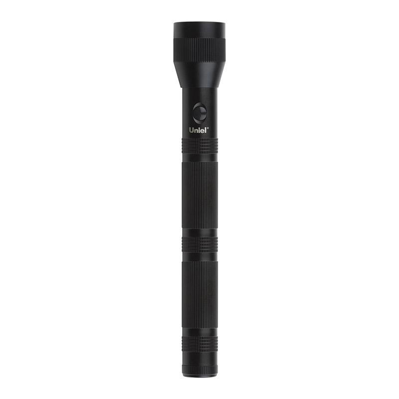 Охранный светодиодный фонарь (10176) Uniel от батареек 375х55 180 лм S-LD042-C Black в Санкт-Петербурге