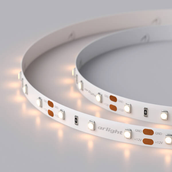 Светодиодная лента Arlight RT-A60-8mm 12V Warm2700 (4.8 W/m, IP20, 2835, 5m) 010597(2) в Санкт-Петербурге