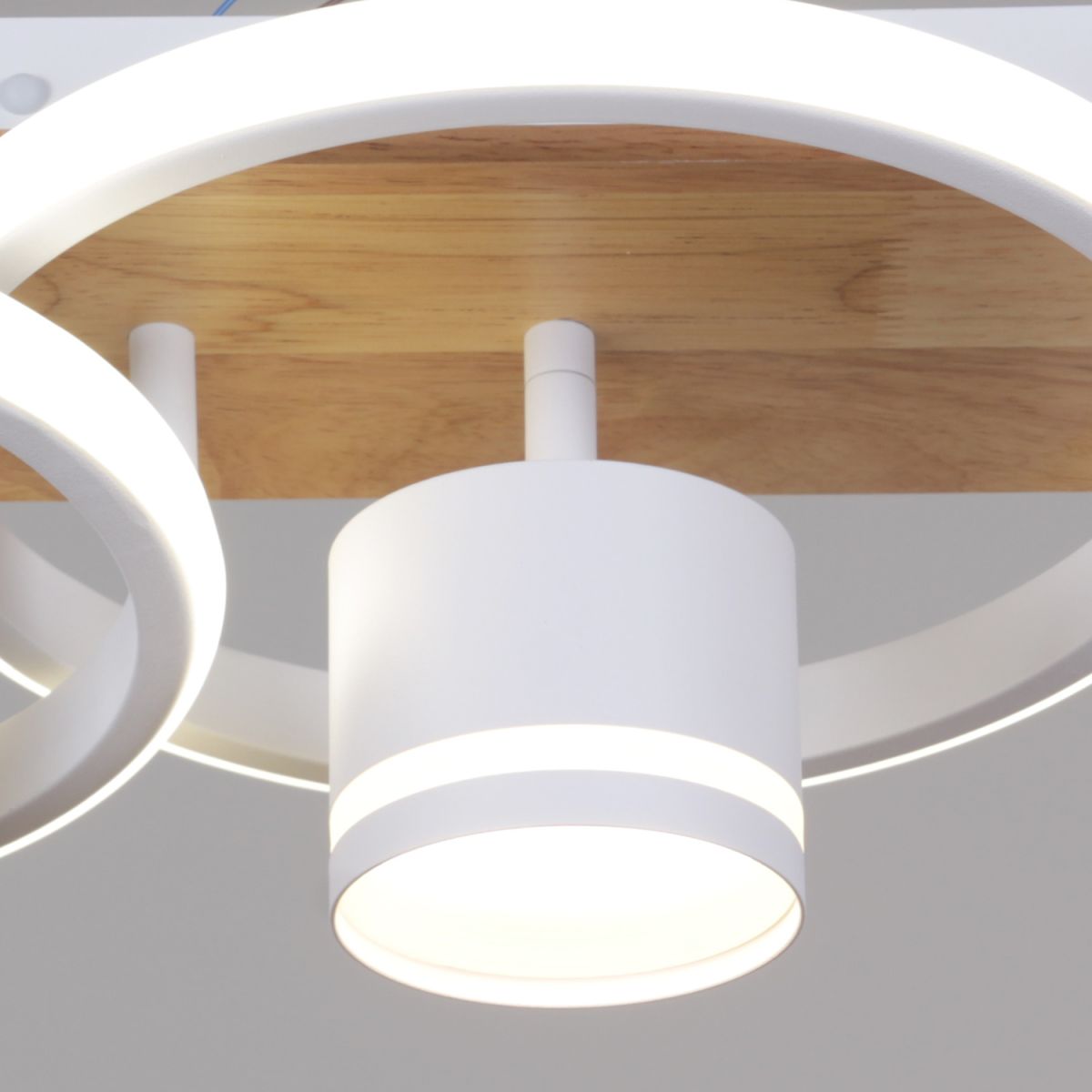 Потолочный светильник Reluce 29560-0.3-2+2 WH+WOOD в #REGION_NAME_DECLINE_PP#