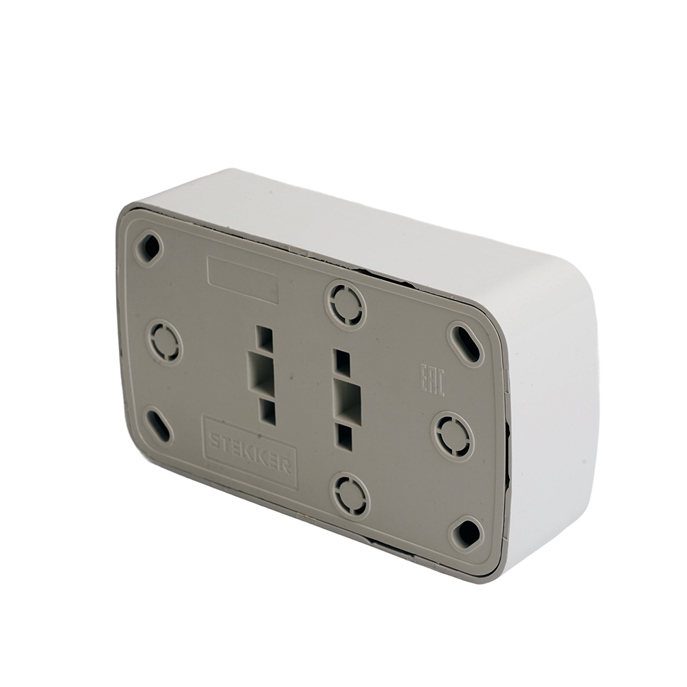 Розетка накладная 2-местная Stekker Basic PST10-502-20 50075 в #REGION_NAME_DECLINE_PP#