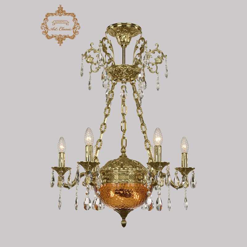 Подвесная люстра Art Classic 31.51.6.CK125SP.250SP.G.Sp.Amber.1C в Санкт-Петербурге