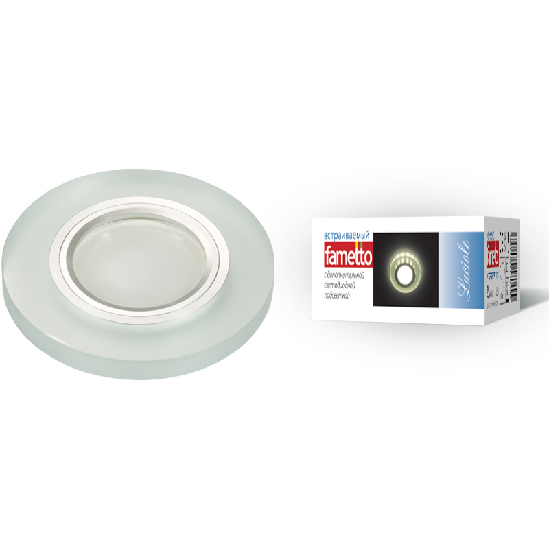 Встраиваемый светильник Fametto Luciole DLS-L112 GU5.3 CHROME/MATT CLEAR в Санкт-Петербурге