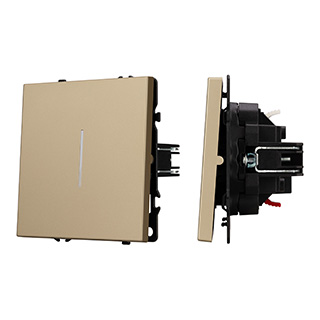 Выключатель звонковый 1 кл подсветка софт-тач золотой песок Arlight SWT-MKR1-SFPL-L-GD (250V, 10A) 061735(1) в #REGION_NAME_DECLINE_PP#