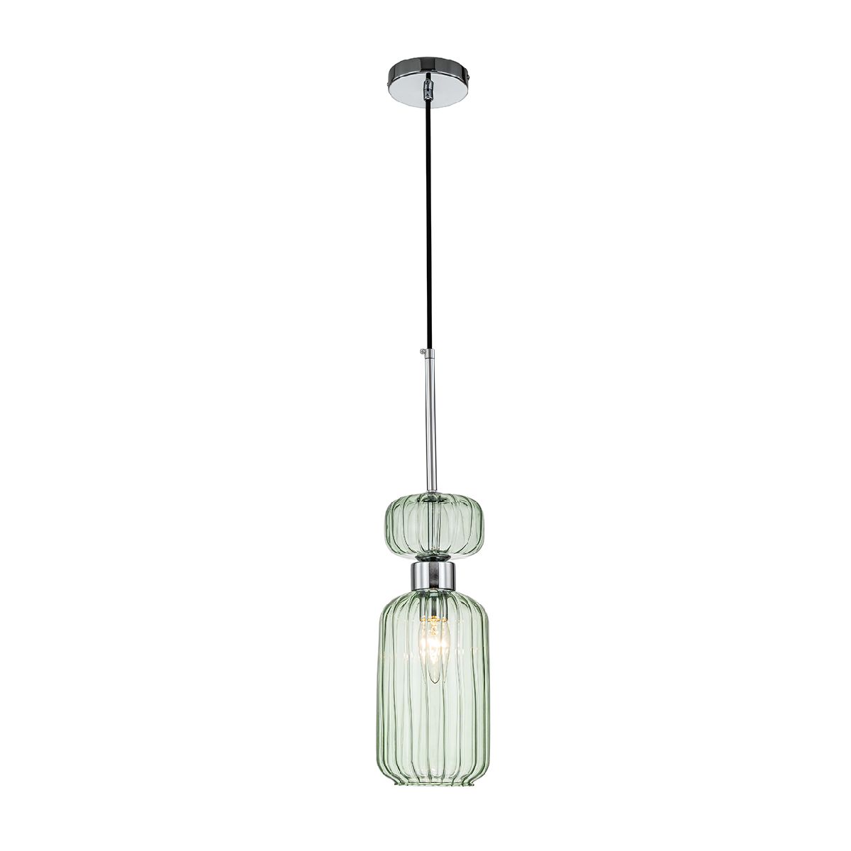 Подвесной светильник Escada Gloss 1141/1S Chrome/Green УЦ в Санкт-Петербурге