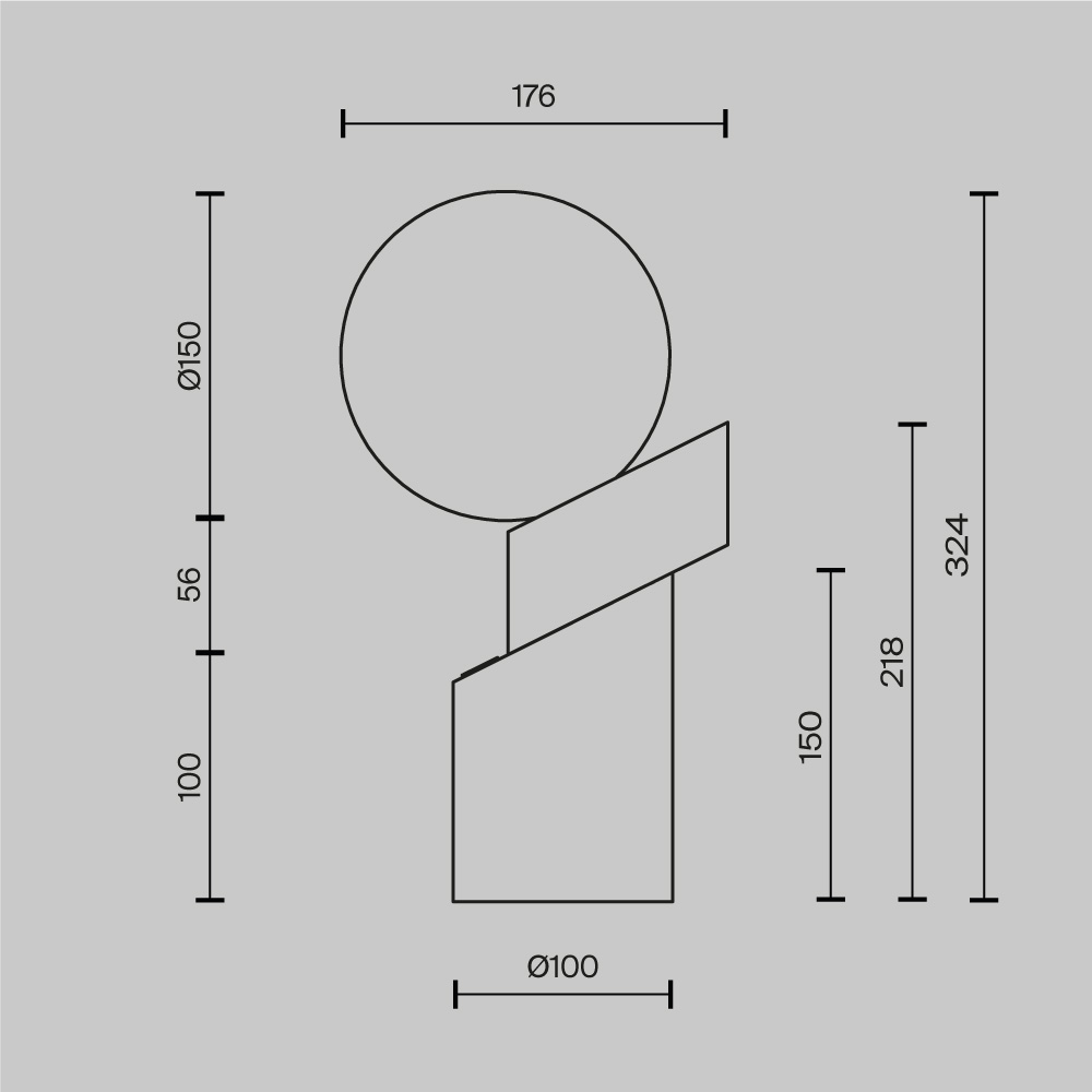 Настольная лампа Maytoni Divario MOD468TL-L3B3K в #REGION_NAME_DECLINE_PP#