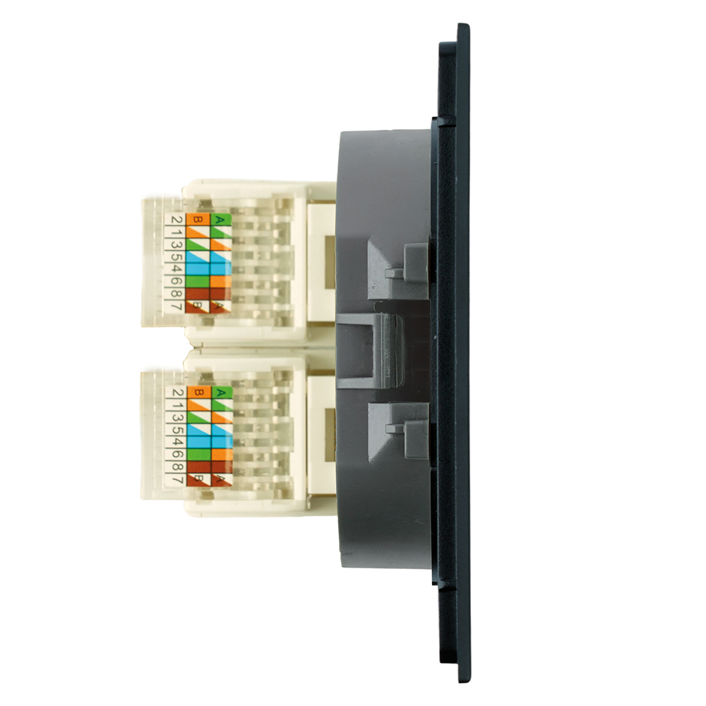 Розетка компьютерная 2-местная RJ-45 (механизм) Stekker Мия RST00-3111-05 50451 в #REGION_NAME_DECLINE_PP#