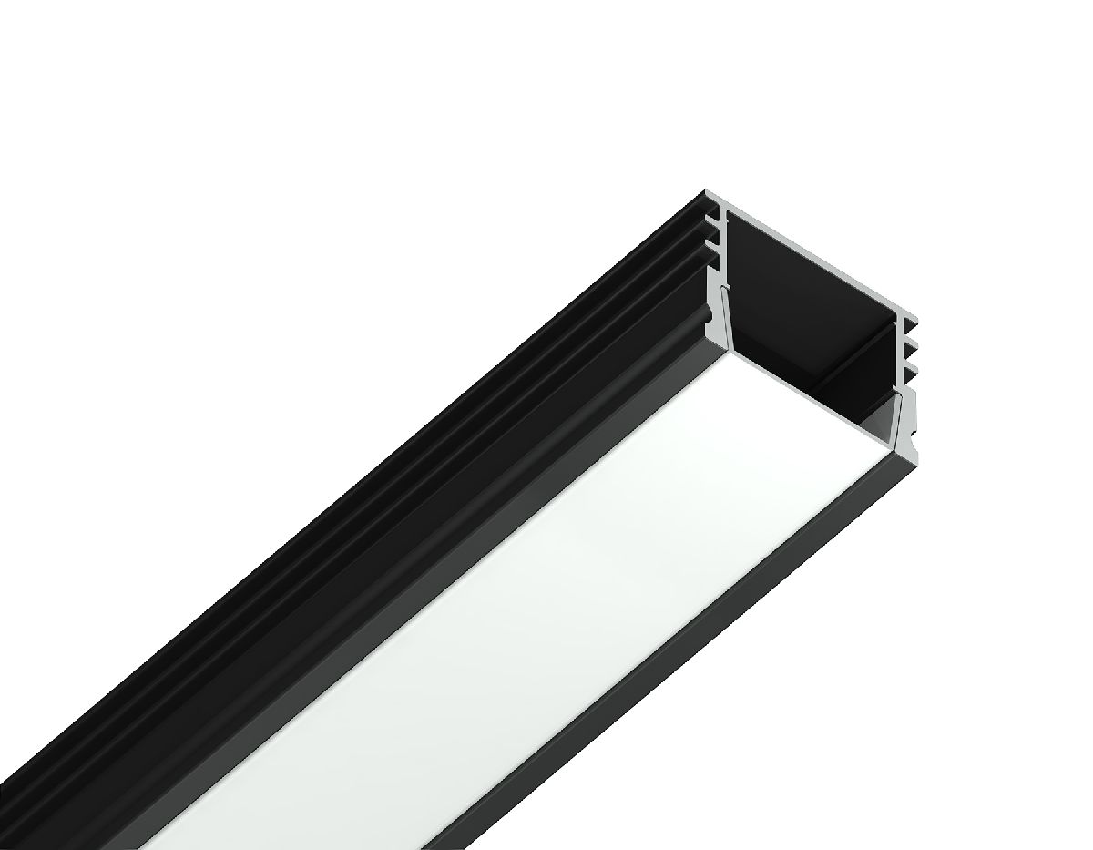 Алюминиевый накладной профиль Ambrella Light Alum Profile GP1750BK УЦ в Санкт-Петербурге